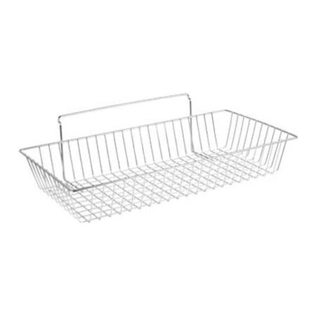 Lavi Industries Lavi Industries, Slat Wall Large Basket, 808681, 24" x 12" x 4", Chrome 808681